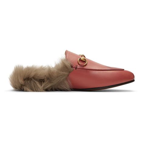 gucci pink slippers|gucci slippers with the fur.